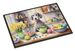 Decorating Easter Bedlington Terrier Doormat Front Door Mat Indoor Outdoor Rugs For Entryway, Non Slip Washable Low Pile, 24H X 36W_maomaolike.com