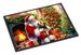 Norfolk Terrier And Santa Claus Doormat Front Door Mat Indoor Outdoor Rugs For Entryway, Non Slip Washable Low Pile, 24H X 36W_maomaolike.com