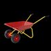 Children's Metal Trolley, Children's Trolley, Children's Heavy Vehicle, Metal Structure Two-wheeled Trolley, Steel Pallet, Can Be Used In Gardens, Loading Leaves, Soil, Sand, Etc. (red)_maomaolike.com