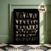 Shark Tooth Collection Painting Poster, Vintage Monochrome Arranged Shark Teeth Display Poster, Unique Natural-themed Decor Ideal For Home Study_maomaolike.com