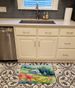 Massachusetts Mayflowers In Watercolor Memory Foam Kitchen Mat Machine Washable Anti-Fatigue Mat Cushion Comfort Bath Mat Or Kitchen Rug_maomaolike.com