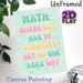 Math Humor Painting Poster, Pastel Colored Retro Typographic Poster, Witty Math-themed Wall Decor Suitable For Classroom, Study Area_maomaolike.com