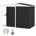 8 X 4ft Outdoor Garden Shed, Metal Shed With Air Vents And Lock For Backyard, Garden, Patio, Dark Gray_maomaolike.com