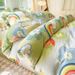 2026 Spring New Bohemian Style All-Cotton Brushed Printed Four-Piece Three-Piece Cover Set, Single Duvet Cover Bedding Set_maomaolike.com