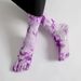 New Product Launch Tie Dye Gradient Trend Calf Yoga Socks Anti Slip Pilates Aerobics Running Fitness Socks_maomaolike.com