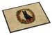 Schipperke Christmas Flowers Doormat Front Door Mat Indoor Outdoor Rugs For Entryway, Non Slip Washable Low Pile, 24H X 36W_maomaolike.com