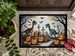 Dinosaurs Spooky Halloween Doormat Front Door Mat Indoor Outdoor Rugs For Entryway, Non Slip Washable Low Pile, 24H X 36W_maomaolike.com