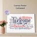 Multilingual Welcome Painting Poster, Colorful Typographic Collage Poster, Warm Inclusive Vibe Ideal For Entryway, Living Room And Office_maomaolike.com