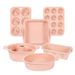 6pcs Silicone Kitchen Baking Supplies Set, Non-stick Silicone Baking Pans, Silicone Cake Molds, Baking Pans, Donut Pan, Silicone Muffin Pan, Cake Pans_maomaolike.com