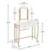 Vanity Mirror Table Set, Makeup Desk Vanity With Stool, Vintage Bedroom Vanity Lots Storage Dressing Table White For Women And Girls_maomaolike.com