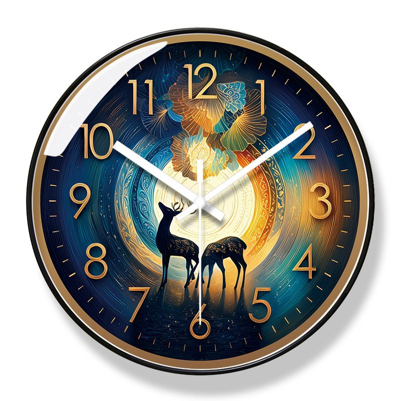 Yipula 7123 Living Room Silent Art Chinese Style Hanging Modern Wall Watch Home Quartz Clock_maomaolike.com