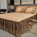 European Style Velvet Quilted Skirt Piece Winter Machine Washable Mattress Dustproof Bed Cover Single Person 1.68m_maomaolike.com