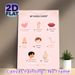 Wudu Chart Painting Poster, Soft Pink Cartoon-style Instructional Poster, Clear Step-by-step Ritual Ablution Guide, Suitable For Home And Religious_maomaolike.com