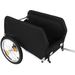 Heavy-Duty Bike Cargo Trailer With Removable Waterproof Cover – 88 Lbs Capacity, 16" All-Terrain Wheels & Foldable Design For Camping, Groceries, Gray Black_maomaolike.com