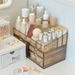 Acrlic Cosmetic Storage Box High-End Desktop Ins Stle Classification Organizer Dressing Table Shelf Transparent_maomaolike.com