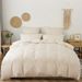 Plain Color Cut Flower Wave Shape Craft Diamond Shape Three Piece Set Duvet Cover Full Size_maomaolike.com