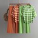 Women's Clothing contrast striped fashion suit new casual loose knitted wide leg pants two piece suit_maomaolike.com