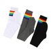 Unisex Over-the-knee cotton stockings stockings for women preppy rainbow striped stockings colorful tall socks for women JK socks_maomaolike.com