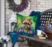 Brussels Griffon King Of Mardi Gras Throw Pillow Machine Washable, Indoor Outdoor Decorative Pillow For Couch, Bed Or Patio, 18Hx18W_maomaolike.com