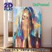Abstract Woman & Candle Painting Poster, Vibrant Bold Brushstroke Abstract Artwork Poster, Artistic Decorative Piece Suitable For Living Room, Bedroom_maomaolike.com