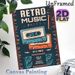 Retro 80s Music Party Painting Poster, Vibrant Vintage-style Poster, Featuring Cassettes, Microphone And Speakers, Nostalgic Music-themed Decor For_maomaolike.com