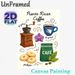 Puerto Rican Coffee Painting Poster, Vibrant Cartoon-style Poster, Featuring Coffee Grinder, Themed Cup, Orchid, Cookies & Coffee Bag, Adds Warm_maomaolike.com