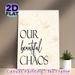 Floral Themed Typography Painting Poster, Delicate Line-art Flower & Elegant Lettering Poster, Warm Heartfelt Quote Ideal For Living Room, Bedroom_maomaolike.com