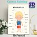 German Body Parts Painting Poster, Cute Cartoon-style Labeled Human Body Parts Poster, Supports German Vocabulary Learning, Ideal For Language Study_maomaolike.com