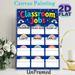 Classroom Jobs Painting Poster, Vibrant Rainbow & Polka Dot Styled Poster, Assists With Organizing Classroom Duties, Suitable For Classroom_maomaolike.com