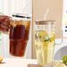 Giant Ice Cup Large Capacity Straw High-Value Internet Celebrity Water Cup, 2024 New Model, Heat-Resistant_maomaolike.com