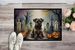 Border Terrier Spooky Halloween Doormat Front Door Mat Indoor Outdoor Rugs For Entryway, Non Slip Washable Low Pile, 24H X 36W_maomaolike.com