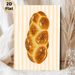 Braided Bread Painting Poster, Warm-toned Realistic Glossy Braided Bread With Sesame Seeds Poster, Appealing Food-themed Decor Suitable For Kitchen_maomaolike.com