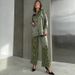 Women's clothing fashion casual suits for women leopard print spring ladies long-sleeved trousers women's clothing two-piece suit_maomaolike.com