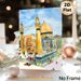 Mosque Themed Painting Poster, Soft Watercolor Style Intricate Islamic Architecture Scene Poster, Exquisite Cultural Decor Ideal For Living Room_maomaolike.com