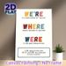 Homophone Grammar Painting Poster, Vibrant Color-coded Educational Language Poster, Helps Clarify We're/Where/Were Usage, Suitable For Classroom And_maomaolike.com