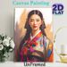 Traditional Korean Hanbok Lady Painting Poster, Vibrant Realistic Oil Painting Style Poster, Elegant Cultural Artwork Ideal For Living Room, Bedroom_maomaolike.com