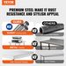 VEVOR 24 X 36 X 36 Inch Stainless Steel Work Table, Commercial Food Prep Worktable Heavy Duty Prep Worktable, Metal Work Table With Adjustable Height For Restaurant, Home And Hotel_maomaolike.com