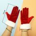 Christmas Red gloves White furred cuffs Festive gloves Christmas gloves Christmas Festive party ceremonial gloves Winter_maomaolike.com