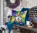 Alaskan Malamute King Of Mardi Gras Throw Pillow Machine Washable, Indoor Outdoor Decorative Pillow For Couch, Bed Or Patio, 18Hx18W_maomaolike.com