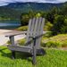HIPS Folding Adirondack Chair, Durable Weather Resistant, No Pins Needed, 300 Lb Capacity, Black_maomaolike.com