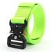Tactical Quick Release Outdoor Military Soft Real Nylon Sports Accessories Men And Women Black Belt Unisex_maomaolike.com