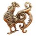 Brass Zodiac Creative Small Copper Ornament Pendant Desktop Decoration Phoenix Rooster Metal Figurine Craft_maomaolike.com