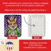 Corgi King Of Mardi Gras Porcelain Ornament Christmas Tree Hanging Decorations For Home Christmas Holiday, Rectangle, Gift, Multicolor_maomaolike.com