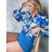 Women's Clothing new fashion printed bubble long-sleeved shirt lace-up wide-leg pants two-piece suit_maomaolike.com