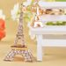Unisex Paris Tower diamond alloy keychain girls decorative bag hanging decoration car pendant_maomaolike.com