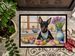 Decorating Easter Terrier Doormat Front Door Mat Indoor Outdoor Rugs For Entryway, Non Slip Washable Low Pile, 24H X 36W_maomaolike.com