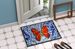 Red Glider Butterfly Doormat Front Door Mat Indoor Outdoor Rugs For Entryway, Non Slip Washable Low Pile, 24H X 36W_maomaolike.com
