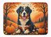 Bernese Mountain Dog Fall Memory Foam Kitchen Mat Machine Washable Anti-Fatigue Mat Cushion Comfort Bath Mat Or Kitchen Rug_maomaolike.com