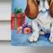 Basset Hound Christmas Reindeer House Flag Large Porch Sleeve Pole Decorative Outside Yard Banner Artwork Wall Hanging, Polyester, House Size, Multicolor_maomaolike.com