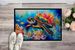 Loggerhead Sea Turtle Doormat Front Door Mat Indoor Outdoor Rugs For Entryway, Non Slip Washable Low Pile, 24H X 36W_maomaolike.com